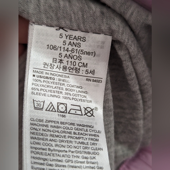 Baby Gap Girls jacket size 5 - Picture 8 of 8